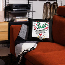 Load image into Gallery viewer, Run Deer MC Black Basic Pillow