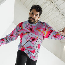 Load image into Gallery viewer, Neon Lipstick Graffiti Unisex Sweatshirt