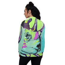 Load image into Gallery viewer, Saved By The Rhino Unisex Bomber Jacket