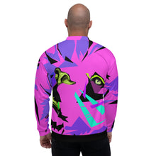 Load image into Gallery viewer, Punk Rock Lion Unisex Bomber Jacket