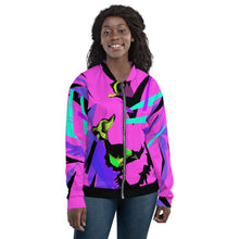 Load image into Gallery viewer, Punk Rock Lion Unisex Bomber Jacket
