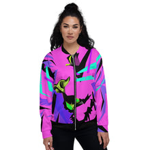 Load image into Gallery viewer, Punk Rock Lion Unisex Bomber Jacket