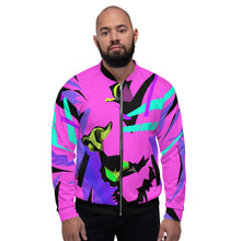 Load image into Gallery viewer, Punk Rock Lion Unisex Bomber Jacket