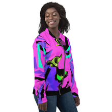 Load image into Gallery viewer, Punk Rock Lion Unisex Bomber Jacket