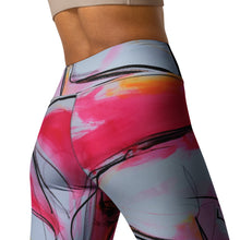 Load image into Gallery viewer, Neon Lipstick Yoga Leggings