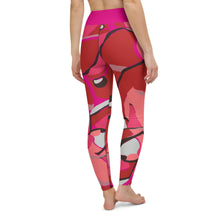 Load image into Gallery viewer, Pink Pucci Inspired Poinsettia Yoga Leggings