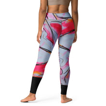 Load image into Gallery viewer, Neon Lipstick Yoga Leggings