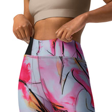 Load image into Gallery viewer, Neon Lipstick Yoga Leggings