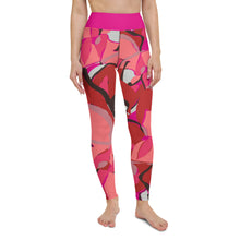 Load image into Gallery viewer, Pink Pucci Inspired Poinsettia Yoga Leggings