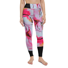 Load image into Gallery viewer, Neon Lipstick Yoga Leggings