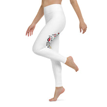 Load image into Gallery viewer, Run Deer MC White Yoga Leggings