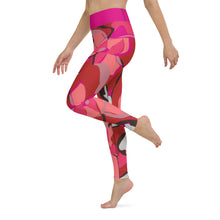 Load image into Gallery viewer, Pink Pucci Inspired Poinsettia Yoga Leggings