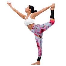 Load image into Gallery viewer, Neon Lipstick Yoga Leggings