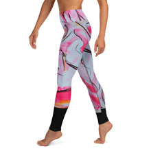 Load image into Gallery viewer, Neon Lipstick Yoga Leggings