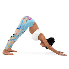 Load image into Gallery viewer, Paint Party Blue Yoga Leggings