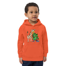 Load image into Gallery viewer, Giraffe Tree Kids eco hoodie