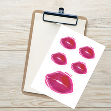 Load image into Gallery viewer, Logo Lips Sticker sheet