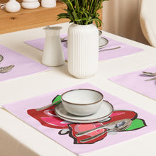 Load image into Gallery viewer, Selago Poinsettia Placemat Set