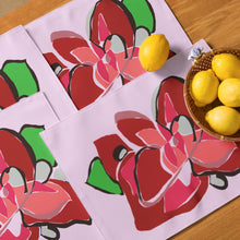Load image into Gallery viewer, Selago Poinsettia Placemat Set