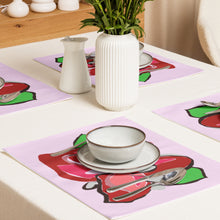 Load image into Gallery viewer, Selago Poinsettia Placemat Set