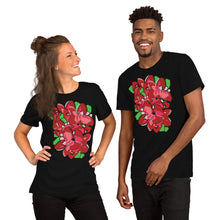 Load image into Gallery viewer, Poinsettia Unisex t-shirt