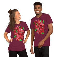 Load image into Gallery viewer, Poinsettia Unisex t-shirt