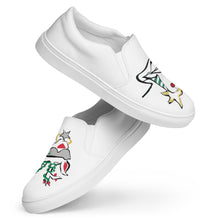 Load image into Gallery viewer, Holidays 2023 Women’s slip-on canvas shoes