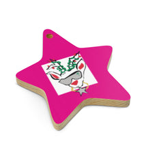 Load image into Gallery viewer, Pink Run Deer MC Wooden ornaments