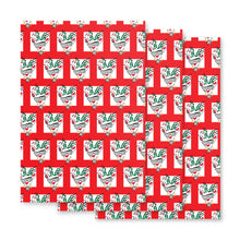 Load image into Gallery viewer, Red Run Deer MC Wrapping paper sheets