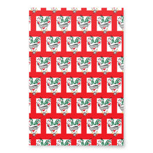 Load image into Gallery viewer, Red Run Deer MC Wrapping paper sheets