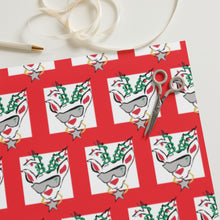 Load image into Gallery viewer, Red Run Deer MC Wrapping paper sheets