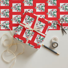 Load image into Gallery viewer, Red Run Deer MC Wrapping paper sheets