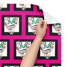 Load image into Gallery viewer, Pink Run Deer MC Wrapping paper sheets