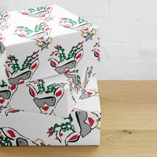 Load image into Gallery viewer, White Run Deer MC Wrapping paper sheets