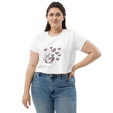 Load image into Gallery viewer, Love Bunny All-Over Print Crop Tee