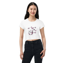Load image into Gallery viewer, Love Bunny All-Over Print Crop Tee