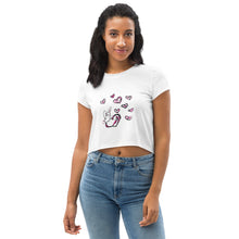 Load image into Gallery viewer, Love Bunny All-Over Print Crop Tee