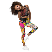 Load image into Gallery viewer, Black Seahorse Kid's Leggings