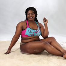 Load image into Gallery viewer, Cheetah Padded Sports Bra