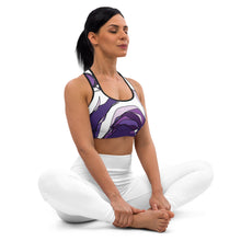 Load image into Gallery viewer, Purple Panda Padded Sports Bra