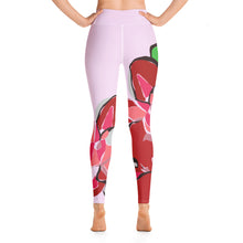 Load image into Gallery viewer, Selago Poinsettia Yoga Leggings