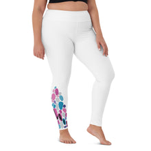 Load image into Gallery viewer, White Love Tree Yoga Leggings