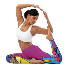 Load image into Gallery viewer, Zebra Color Pop Yoga Leggings
