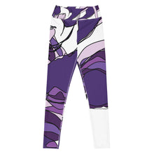 Load image into Gallery viewer, Purple Panda Yoga Leggings