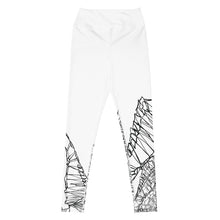 Load image into Gallery viewer, Black & White Lizard Yoga Leggings