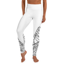 Load image into Gallery viewer, Black & White Lizard Yoga Leggings