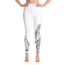 Load image into Gallery viewer, Black & White Lizard Yoga Leggings