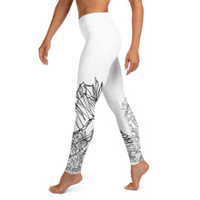 Load image into Gallery viewer, Black & White Lizard Yoga Leggings