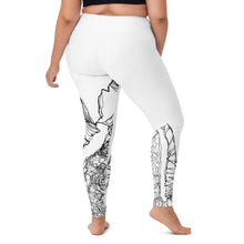 Load image into Gallery viewer, Black & White Lizard Yoga Leggings