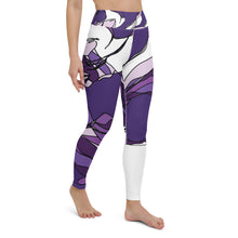 Load image into Gallery viewer, Purple Panda Yoga Leggings